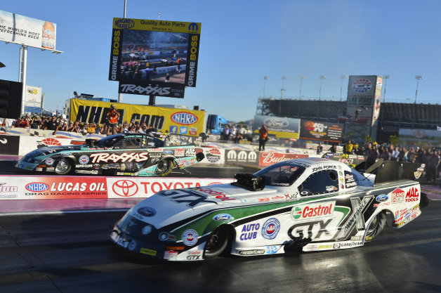 John Force defeats daughter to win 16th NHRA championship